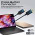 Promate DisplayPort Cable, Premium Ultra HD 8K@60Hz Video Display Cord with 32.4Gbps Bandwidth Transmission, Gold Plated Connectors, 1.2m Super Slim Cable - Black